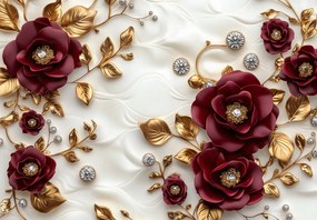 Fototapeta - Luxusné vínové kvety (147x102 cm)