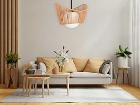 Toolight Toolight, závesné svietidlo 1xE27 APP1589-1CP, čierna-hnedá, OSW-04125