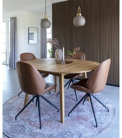 Koňakovohnedé jedálenské stoličky v súprave 2 ks Monte – House Nordic