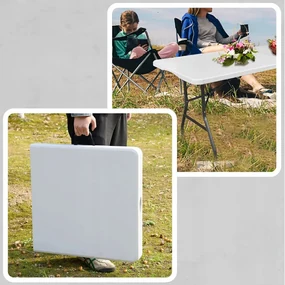 Cateringový stôl do záhrady rozkladací Šírka: 70 cm | Dĺžka: 153 cm