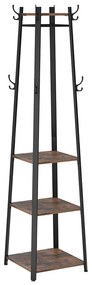 Stojanový vešiak s policami 43×43×180 cm