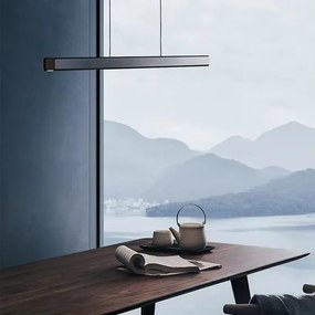 Závěsný LED lustr APP1448-CP 100 cm černý/neutrální bílá