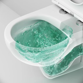 Závesné WC AM.PM Hit CTA1700SC bezokrajové, so sedadlom Microlift, biele