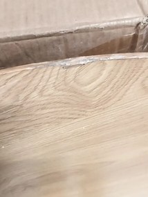 AKCIA Čierny jedálenský stôl s dubovou doskou NOCTURNE 120x120 II. akosť