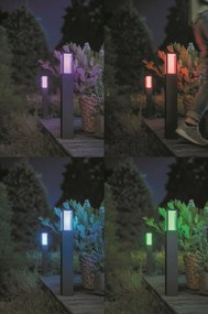 PHILIPS HUE Vonkajšia LED múdra lampa IMPRESS s funkciou RGB, 2x8W, teplá biela-studená biela, čierna, IP44