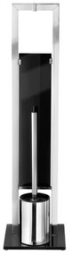 WENKO 22983100 - WC kefa RIVALTA 18x70 cm nerezová/strieborná/čierna