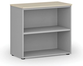 Kancelársky regál PRIMO GRAY, 800 x 420 x 740 mm, sivá/breza