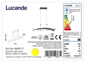 Lucande - LED Stmievateľný luster na lanku MARIJA LED/22W/230V