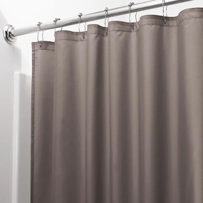Hnedý sprchový záves iDesign, 200 x 180 cm