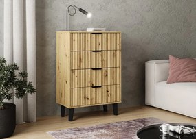 Komoda Sacar 3 (dub artisan). Akcia -20%. Vlastná spoľahlivá doprava až k Vám domov. 1132777