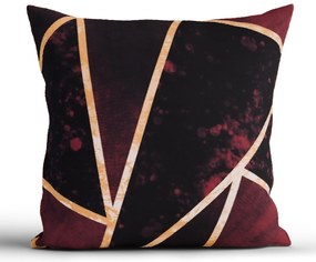 Bavlnená obliečka na vankúš Renforcé 40 × 40 cm - Marco vínové