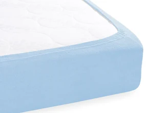 Froté napínacie prestieradlo na extra vysoký matrac FR-014 Nebesky modré 140 x 200 - výška 40 cm