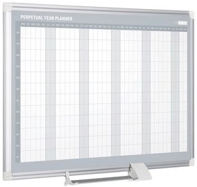 Bi-Office Ročná plánovacia tabuľa na stenu LUX, magnetická, dni, 900 x 600 mm