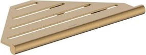 Hansgrohe AddStoris S rohová polička vo farebnom prevedení kartáčovaný bronz 41761140