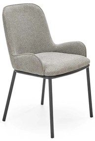 Stolička K481 tkanina/kov popol 54x60x83