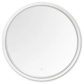 Zuma Line D2526-LED Kúp. zrkadlo s pods. 24W/230V 3000/4000/6000K IP44 biela/zl.