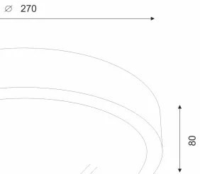 Brilagi - LED Stropné svietidlo CARVALHO SLIM 1xE27/60W/230V dub čerešňa pr. 27 cm