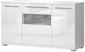 Komoda Piano K150-3KS/PN-70/KA/70 lakované crystal white