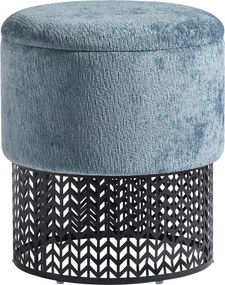 XXXLutz TABURETKA, kov, textil, kompozitné drevo, 40/44/40 cm MID.YOU - Online Only drobný nábytok - 000756001801