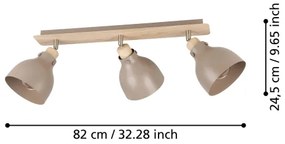 Eglo 900713 - Bodové svietidlo ARRECIFE 3xE27/28W/230V