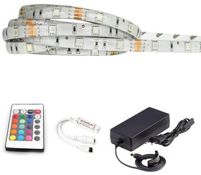 ECOLIGHT LED pásik - RGB 5050 - 5m - 30LED/m - 7,2W/m - IP65 - komplet