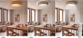 BRILAGI - LED stmievateľné svietidlo VELVET SM. VARI 36W/230V 3000-6500K pr. 55 cm béžové + diaľkové ovládanie