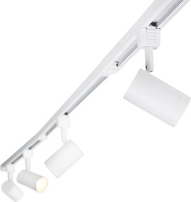 Inteligentný 1-fázový koľajnicový systém so 14 reflektormi biely vrátane Wifi GU10 - Jeana