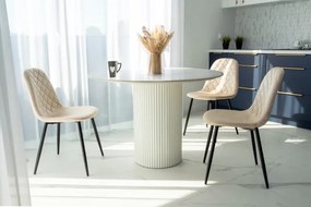 Jedálenská stolička ORLANDO zamatová, béžová