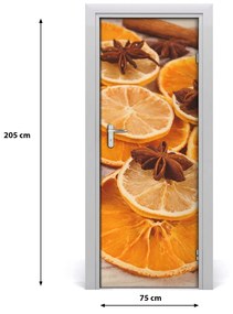 Samolepiace fototapety na dvere vôňa sviatkov 75x205 cm