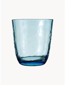 Ručne fúkané poháre na vodu Hammered, 4 ks