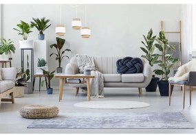 Závesné svietidlo Boho Spider, 3x jutové/biele textilné tienidlo