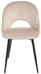 Jedálenská stolička TERCIO zamatová béžová 871011