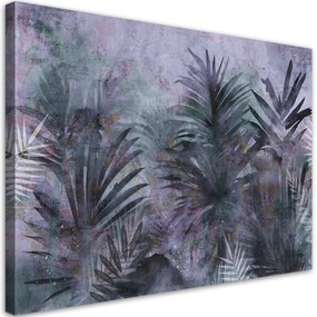 Gario Obraz na plátne Tropické fialové palmové listy Rozmery: 60 x 40 cm
