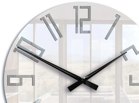 Nástěnné hodiny Slim 59 cm bílé/šedé