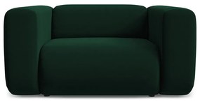 Tmavozelené zamatové kreslo Ekahi – Makamii