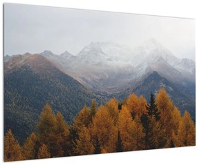 Obraz - Výhľad na hrebene hôr (90x60 cm)