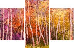 Obraz farebného lesa (90x60 cm)