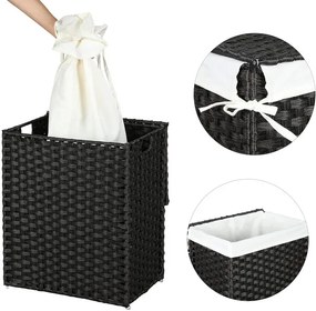 Ručne tkaný kôš na bielizeň 90 l LCB51BK