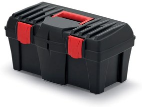 Plastový kufor na náradie CALIDER 46 cm čierno-červený