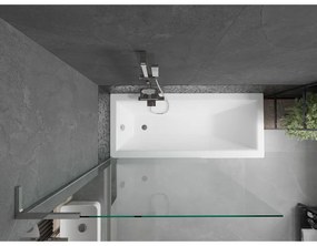 Mexen Next L, 1-krídlová vaňová zástena 100 x 150 cm, 6mm číre sklo, chrómový profil, 895-100-000-03-00-01