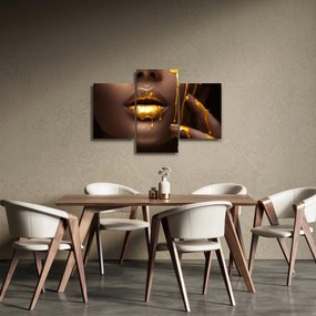 Obraz - Žena so zlatými perami (90x60 cm)