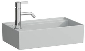Umývadlo Laufen Kartell 46x28 cm šedá mat bez otvoru pre batériu, bez prepadu H8153357591121