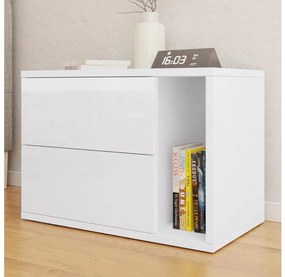 Nočný stolík BECE 40x57 cm biela