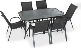 Záhradný nábytok NEBRASKA, čierna
