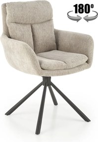 Otočná stolička K495, béžová