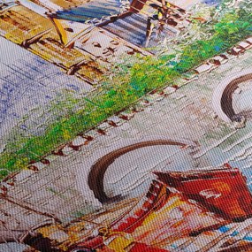 Obraz - Olejomaľba mesta (150x105 cm)