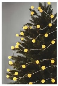 EMOS LED vonkajšia vianočná reťaz CHERRY, 40xLED, teplá biela, 4m, časovač, gule