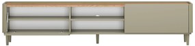 TV stolík Elivo 220 cm na nožičkách - eukalyptus / dub baltic dune