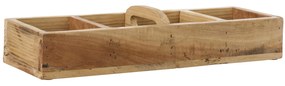 Ib Laursen Drevený box s uchom Unique 46 cm – 4 priehradky
