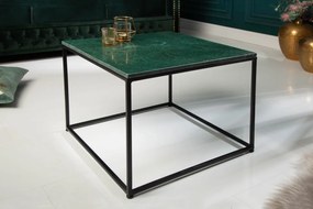 Dizajnový konferenčný stolík Factor 50 cm mramor zelený